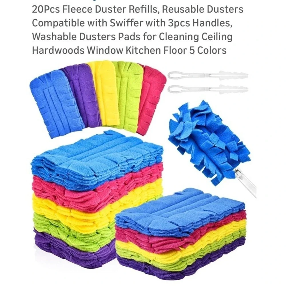 Fleece Duster Refill Pads Set of 15 NEW In Box Compatible With Swifter Duster